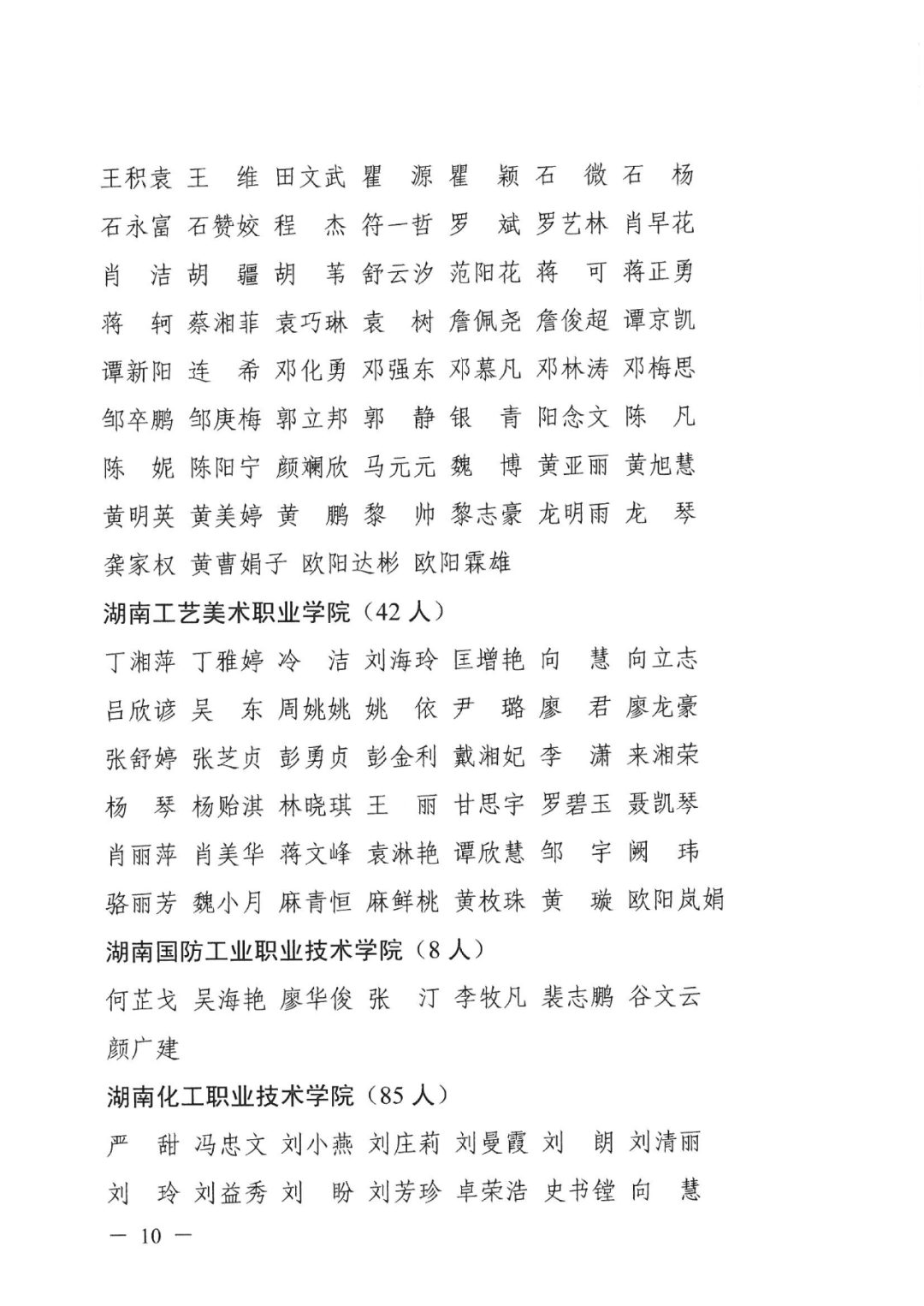 2022年湖南“專升本” 省內(nèi)生源建檔立卡畢業(yè)生報考資格審核結(jié)果的公示(圖10)