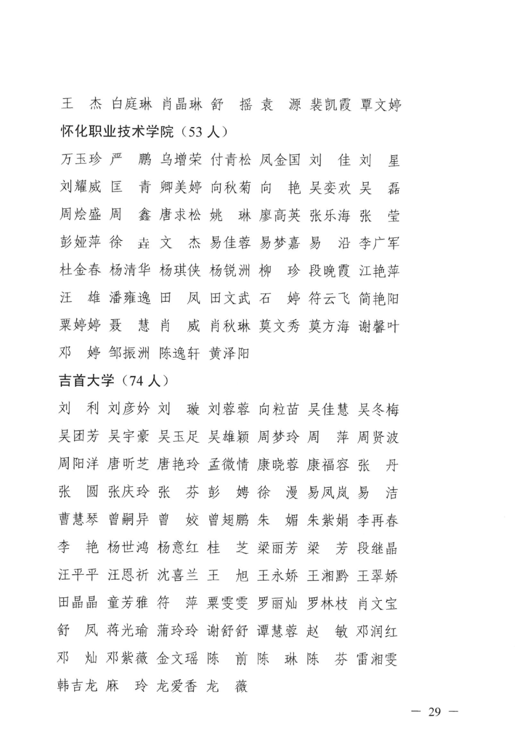 2022年湖南“專升本” 省內(nèi)生源建檔立卡畢業(yè)生報考資格審核結(jié)果的公示(圖29)