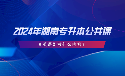 2024年湖南專(zhuān)升本公共課《英語(yǔ)》考什么內(nèi)容.png