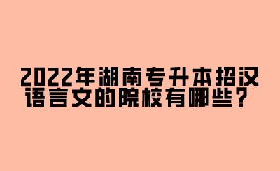 2022年湖南專(zhuān)升本招漢語(yǔ)言文的院校有哪些？.png