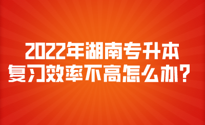 2022年湖南專升本復(fù)習(xí)效率不高怎么辦？.png