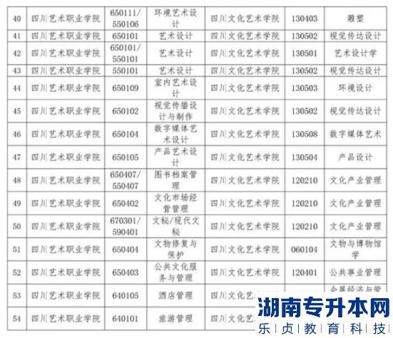 四川文化藝術學院2023年專升本招生專業(yè)(圖4)