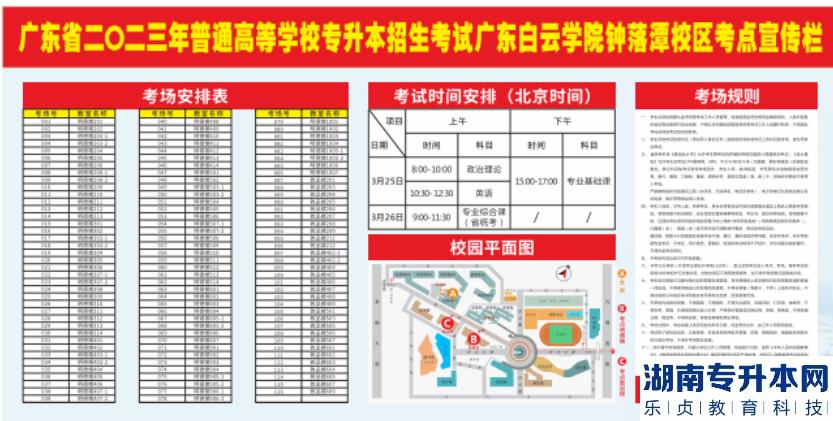 2023年廣東白云學(xué)院普通專升本考試鐘落潭校區(qū)考點(diǎn)安排指引(圖5)