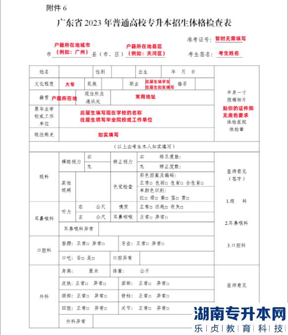 廣東專升本體檢能等成績出來后再做嗎?(圖2)