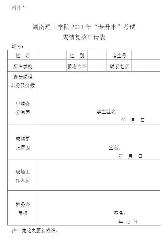 關(guān)于湖南理工學(xué)院2021年“專升本”選拔考試考生成績查詢、復(fù)核的公告(圖2)